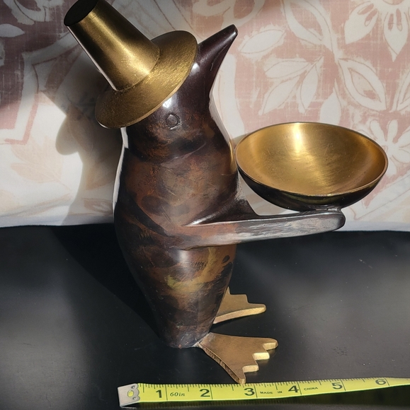 Metal Brass Penguin Butler Made in India - Picture 12 of 13